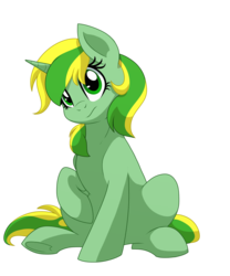 Size: 1500x1800 | Tagged: safe, artist:itstaylor-made, oc, oc only, oc:meadow dawn, pony, confused, female, mare, sitting, solo