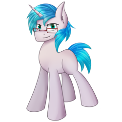 Size: 3700x3700 | Tagged: safe, artist:milkychocoberry, oc, oc only, oc:proxyjack, pony, unicorn, 2017 community collab, derpibooru community collaboration, blank flank, glasses, high res, looking at you, male, simple background, solo, transparent background