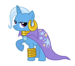 Size: 477x420 | Tagged: safe, artist:drlonepony, trixie, zecora, pony, unicorn, g4, bling, female, mare, simple background, solo, transparent background, vector