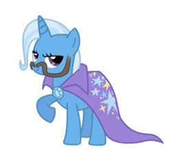 Size: 470x410 | Tagged: safe, artist:drlonepony, trixie, pony, unicorn, g4, facial hair, female, mare, moustache, simple background, solo, transparent background, vector