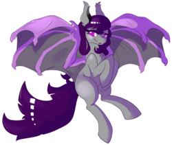 Size: 1200x1015 | Tagged: safe, artist:jubileus, oc, oc only, oc:nom de plume, bat pony, pony, female, nudity, solo, wings