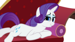 Size: 7100x4000 | Tagged: safe, artist:dharthez, rarity, pony, g4, absurd resolution, fainting couch, female, lip bite, looking at you, lying down, prone, simple background, solo, sploot, transparent background, vector