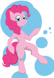 Size: 1024x1489 | Tagged: safe, artist:rosequartz1, pinkie pie, earth pony, pony, g4, bipedal, female, solo