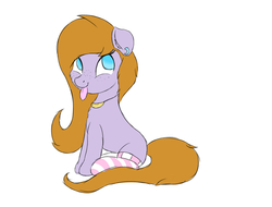 Size: 3750x2850 | Tagged: safe, artist:nexcoyotlgt, oc, oc only, oc:amanda de fleur, earth pony, pony, clothes, female, high res, mare, silly, silly pony, simple background, socks, solo, striped socks, tongue out, white background