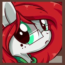Size: 500x500 | Tagged: safe, artist:peachesandcreamated, oc, oc only, oc:dream, pony, :<, animated, blinking, bust, clothes, cute, female, freckles, frown, gif, glasses, icon, looking at you, mare, portrait, solo