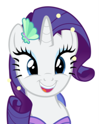 Size: 4360x5440 | Tagged: safe, artist:crimson, rarity, pony, unicorn, g4, scare master, absurd resolution, bust, clothes, cute, dress, female, hair ornament, looking at you, mermarity, open mouth, rarity's mermaid dress, simple background, smiling, solo, transparent background, vector