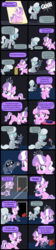 Size: 2000x8953 | Tagged: safe, artist:magerblutooth, diamond tiara, silver spoon, oc, oc:dazzle, oc:handy dandy, cat, earth pony, imp, pony, comic:diamond and dazzle, g4, absurd resolution, butt, comic, female, filly, foal, invisible pony, missing cutie mark, plot, toolbox