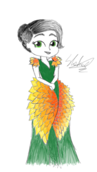 Size: 720x1280 | Tagged: safe, gloriosa daisy, equestria girls, g4, my little pony equestria girls: legend of everfree, clothes, dress, female, sketch, solo