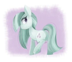 Size: 900x780 | Tagged: safe, artist:sibashen, marble pie, earth pony, pony, g4, butt, cute, female, hair over one eye, looking back, marblebetes, plot, solo