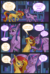 Size: 600x900 | Tagged: safe, artist:alorix, sunset shimmer, twilight sparkle, alicorn, pony, g4, comic, search for twilight, twilight sparkle (alicorn)