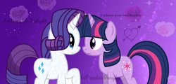 Size: 1024x493 | Tagged: safe, artist:xxparadoxponyxx, rarity, twilight sparkle, g4, female, lesbian, ship:rarilight, shipping