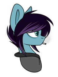 Size: 1024x1360 | Tagged: safe, artist:despotshy, oc, oc only, oc:despot, pony, bust, cigarette, clothes, hoodie, portrait, profile, simple background, solo, transparent background
