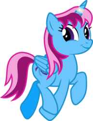 Size: 6400x8278 | Tagged: safe, artist:deratrox, oc, oc only, oc:parcly taxel, alicorn, pony, .svg available, absurd resolution, alicorn oc, birthday present, cutie mark, horn, horn ring, looking at you, simple background, smiling, solo, transparent background, trotting, vector