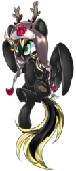 Size: 868x1929 | Tagged: safe, artist:mizuunie, oc, oc only, oc:rayva, pony, hat, simple background, solo, transparent background