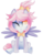 Size: 5706x7283 | Tagged: safe, artist:sorasku, oc, oc only, pegasus, pony, absurd resolution, bow, bowtie, female, hair bow, mare, one eye closed, simple background, sitting, solo, transparent background, wink