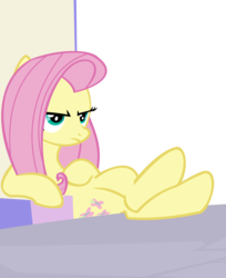 Size: 10081x12372 | Tagged: safe, artist:cyanlightning, fluttershy, pegasus, pony, g4, to where and back again, .svg available, absurd resolution, female, simple background, sitting, solo, throne, transparent background, unamused, vector