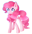 Size: 2226x2386 | Tagged: safe, artist:ladyunilove, pinkie pie, earth pony, pony, g4, female, high res, signature, simple background, solo, transparent background