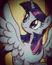 Size: 481x600 | Tagged: safe, artist:brenda hickey, idw, twilight sparkle, alicorn, pony, equestria daily, g4, spoiler:comic, comic cover, cover, cover art, eminem, female, solo, song reference, song reference in the description, twilight sparkle (alicorn), without me (eminem)