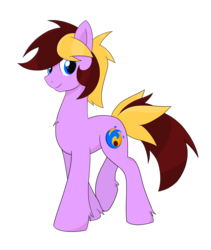 Size: 1911x2267 | Tagged: safe, artist:stec-corduroyroad, oc, oc only, oc:corduroy road, earth pony, pony, 2017 community collab, derpibooru community collaboration, cutie mark, looking at you, male, simple background, smiling, solo, stallion, standing, transparent background, walking