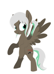 Size: 768x1041 | Tagged: safe, artist:yaco, oc, oc only, oc:lynn, pegasus, pony, bipedal, cutie mark, lineless, simple background, solo, standing, transparent background, vector