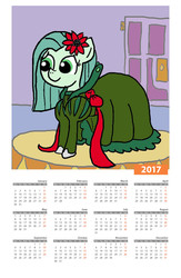 Size: 1600x2450 | Tagged: safe, artist:ficficponyfic, color edit, edit, edited edit, oc, oc only, oc:emerald jewel, pony, colt quest, alternate color palette, bow, calendar, clothes, color, colored, colt, crossdressing, cute, cyoa, door, drag queen, dress, femboy, flower, flower in hair, male, ribbon, shoes, solo, text, trap