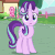 Size: 534x534 | Tagged: safe, screencap, starlight glimmer, pony, unicorn, g4, my little pony: friendship is magic, season 6, to where and back again, animated, blinking, cropped, cute, female, gif, glimmerbetes, loop, mare, open mouth, raised hoof, solo