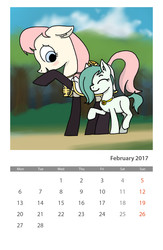 Size: 1600x2450 | Tagged: safe, edit, oc, oc only, oc:emerald jewel, oc:hope blossoms, pony, colt quest, adult, blushing, calendar, child, clothes, colt, cute, female, femboy, foal, male, mare, nuzzling, photofunia, text