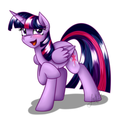 Size: 1250x1150 | Tagged: safe, artist:jack-pie, twilight sparkle, alicorn, pony, g4, blushing, cute, female, mare, open mouth, signature, solo, twiabetes, twilight sparkle (alicorn)