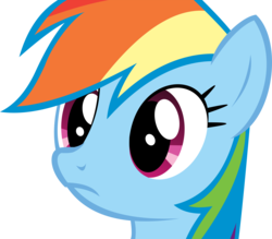Size: 11899x10443 | Tagged: safe, artist:cyanlightning, rainbow dash, pony, g4, may the best pet win, .svg available, absurd resolution, close-up, cute, female, simple background, solo, transparent background, vector