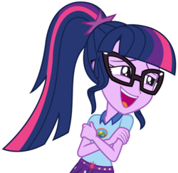 Size: 3703x3600 | Tagged: safe, artist:sketchmcreations, sci-twi, twilight sparkle, equestria girls, g4, my little pony equestria girls: legend of everfree, clothes, crossed arms, female, high res, open mouth, shorts, simple background, singing, solo, the midnight in me, transparent background, vector