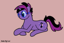 Size: 3000x2000 | Tagged: source needed, useless source url, safe, artist:dookin, oc, oc only, oc:midnight coda, pony, glasses, high res, lying down, request, solo