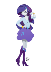 Size: 3508x4961 | Tagged: safe, artist:basykail, rarity, equestria girls, g4, absurd resolution, boots, bracelet, clothes, female, high heel boots, high heels, jewelry, simple background, skirt, solo, transparent background