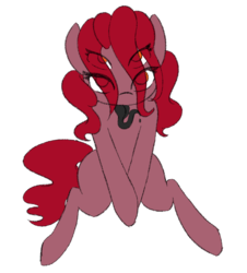 Size: 854x943 | Tagged: safe, artist:lockheart, oc, oc only, oc:four eyes, pony, explicit source, four eyes, long tongue, looking at you, multiple eyes, simple background, solo, tongue out, transparent background