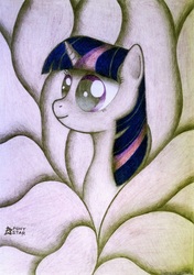 Size: 1991x2822 | Tagged: safe, artist:ponystarpony, twilight sparkle, pony, g4, bust, female, portrait, solo, traditional art