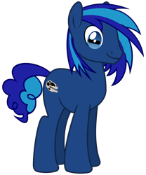 Size: 2500x3000 | Tagged: safe, artist:cheezedoodle96, derpibooru exclusive, oc, oc only, oc:cobalt fossil, dinosaur, earth pony, pony, 2017 community collab, derpibooru community collaboration, g4, .svg available, cutie mark, fossil, giganotosaurus, high res, horizontal pupils, male, simple background, skull, smiling, solo, stallion, svg, transparent background, vector