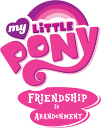 Size: 421x533 | Tagged: safe, edit, g4, friendship is abandonment, logo, logo edit, my little pony logo, simple background, transparent background