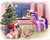 Size: 1270x1016 | Tagged: safe, artist:sanaya, twilight sparkle, oc, oc:mayday parker sparkle, alicorn, pegasus, pony, unicorn, g4, christmas tree, crossover, crossover shipping, daughter, family, father, father and daughter, gem, happy holidays, hat, hearth's warming eve, jewelry, male, merry christmas, mother, mother and daughter, necklace, offspring, parent:peter parker, parent:twilight sparkle, parents:spidertwi, peter parker, present, ribbon, ruby, santa hat, shipping, snow, spider-man, spidertwi, straight, tree, twilight sparkle (alicorn)