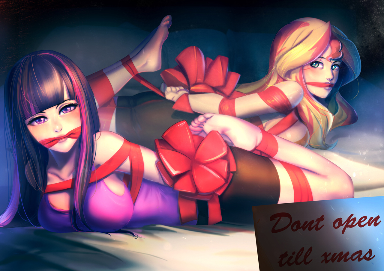 ...christmas, cleavage, clothes, commission, duo, duo female, feet, female,...