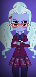 Size: 281x596 | Tagged: safe, screencap, sugarcoat, equestria girls, g4, my little pony equestria girls: friendship games, cropped, crossed arms, female, solo, unleash the magic