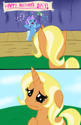 Size: 2584x3992 | Tagged: safe, artist:trixeed, idw, sunflower spectacle, trixie, pony, unicorn, g4, spoiler:comic, spoiler:comic40, cute, diatrixes, female, filly, filly trixie, high res, mare, younger