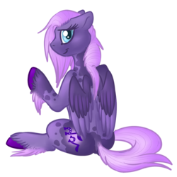 Size: 1200x1200 | Tagged: safe, artist:felisrandomis, oc, oc only, oc:kanti, pegasus, pony, 2017 community collab, derpibooru community collaboration, shy, simple background, sitting, solo, transparent background