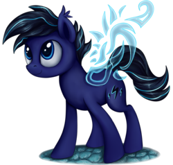 Size: 1270x1209 | Tagged: safe, artist:thebowtieone, oc, oc only, oc:neon windrider, earth pony, pony, artificial wings, augmented, magic, magic wings, male, simple background, solo, stallion, transparent background, wings