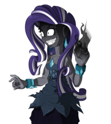 Size: 801x899 | Tagged: safe, artist:pedantczepialski, idw, nightmare rarity, equestria girls, g4, alternate universe, clothes, equestria girls-ified, equestria girls: the parody series, female, solo