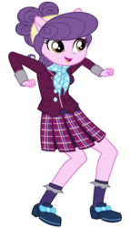 Size: 3026x5300 | Tagged: safe, artist:lifes-remedy, suri polomare, equestria girls, g4, my little pony equestria girls: friendship games, absurd resolution, clothes, commission, crystal prep academy, crystal prep academy uniform, crystal prep shadowbolts, cute, female, open mouth, pleated skirt, ponied up, school uniform, shoes, simple background, skirt, socks, solo, suribetes, transparent background, vector