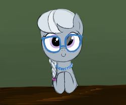 Size: 1200x1000 | Tagged: safe, artist:aa, silver spoon, earth pony, pony, g4, cute, female, silverbetes, smiling, solo