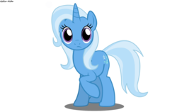 Size: 1500x950 | Tagged: safe, artist:asika-aida, trixie, pony, unicorn, g4, cute, diatrixes, double mane, female, looking at you, mare, raised hoof, simple background, solo, transparent background, vector