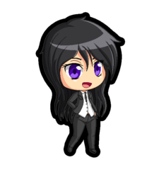 Size: 540x600 | Tagged: safe, artist:zantyarz, oc, oc only, oc:quick bullet, human, chibi, clothes, humanized, humanized oc, simple background, smiling, solo, transparent background