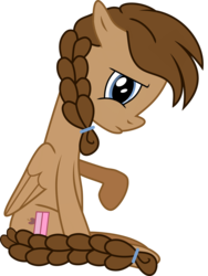 Size: 1710x2269 | Tagged: safe, artist:dashedrainbows, edit, oc, oc only, oc:dashedrainbows, pegasus, pony, 2017 community collab, derpibooru community collaboration, braid, simple background, solo, transparent background, vector