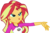 Size: 5438x3600 | Tagged: safe, artist:sketchmcreations, sunset shimmer, equestria girls, g4, my little pony equestria girls: legend of everfree, absurd resolution, female, open mouth, raised arm, simple background, solo, transparent background, vector