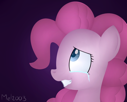 Size: 1417x1133 | Tagged: safe, artist:mel2003, pinkie pie, earth pony, pony, g4, crying, female, simple background, solo